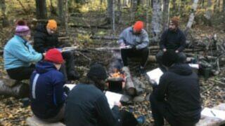 Des enseignants lors du Camp des profs.