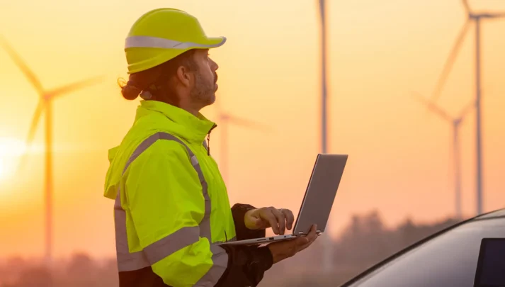 Un technicien en train d'acquérir de nouvelles données via ses équipements